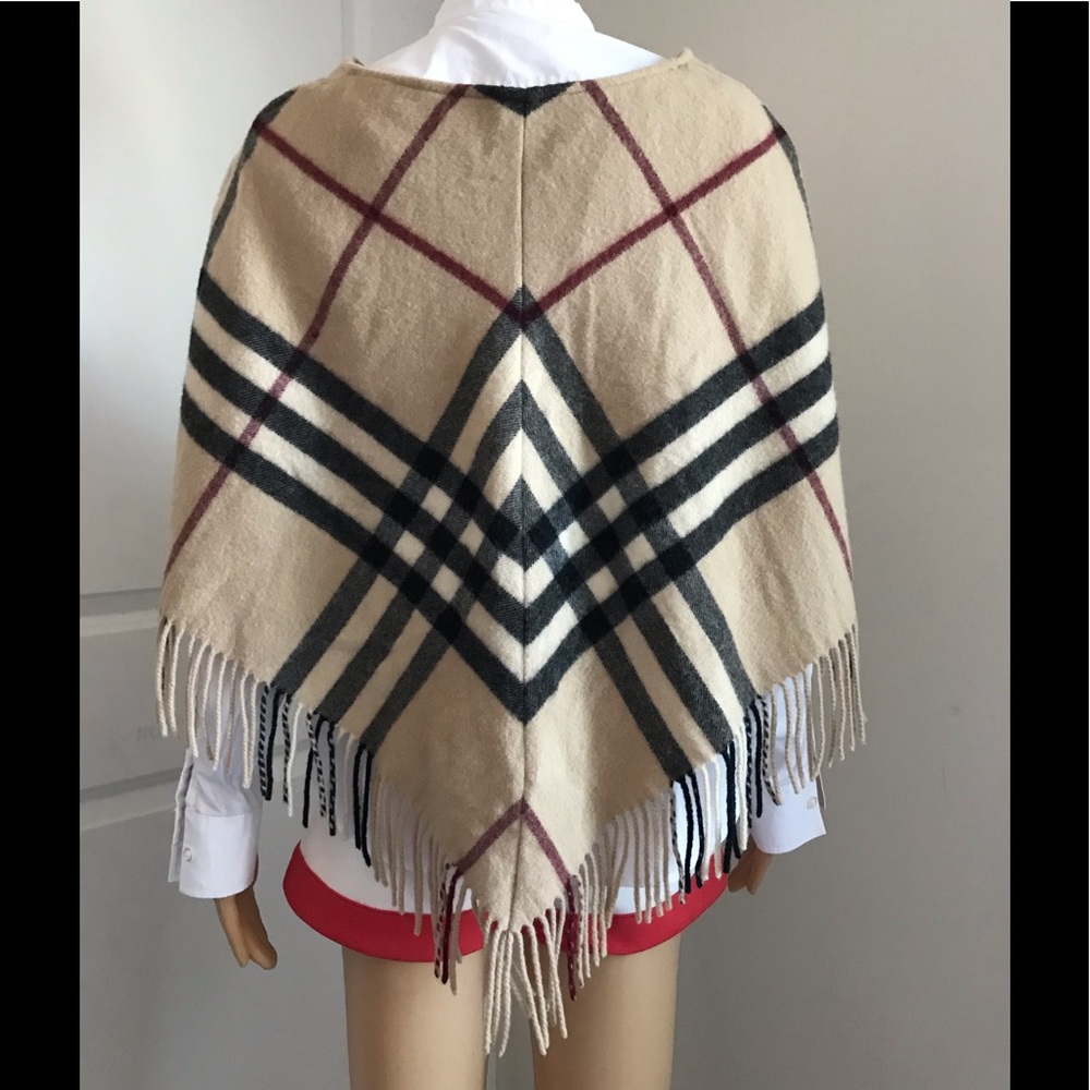 Euc Burberry vintage nova check poncho - Picture 2 of 8